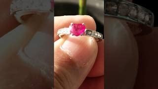 Jual RED LOVE HEART RUBY BIRMA Ada Star Vivid Blue Safir Srilanka