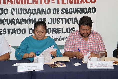 Temixco Firma Convenio Para Fortalecer La Seguridad