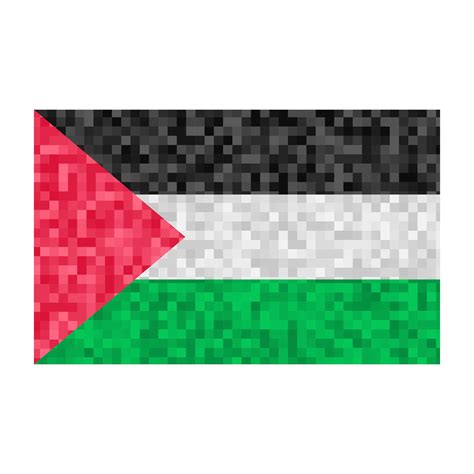 Flag of Palestine Pixel Art. Vector Illustration 35558015 Vector Art at ...