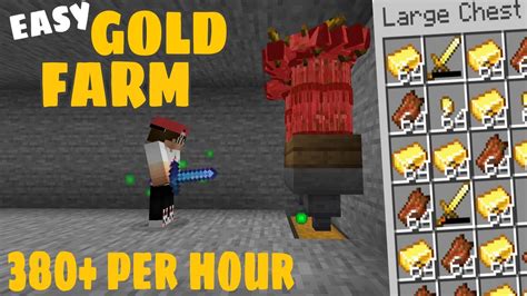 Golden Harvest Easiest Gold Farm In MINECRAFT 5000 Items YouTube