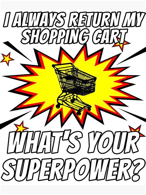 Shopping Cart Theory Return Meme Comic Bang Funny Poster By Nnnnice