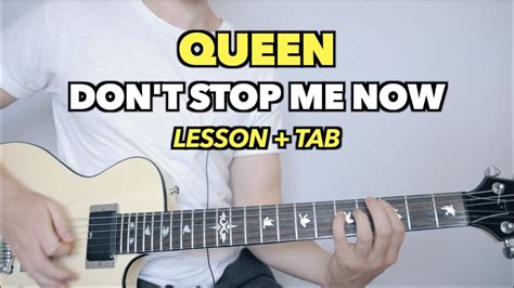 Queen Don T Stop Me Now Guitar Lesson Tab Play Along Youtube