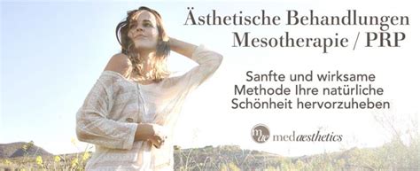 Sthetische Behandlungen Mesotherapie Medaesthetics Wien