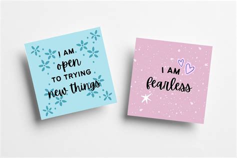 Free Printable Positive Affirmation Cards Gathering Beauty