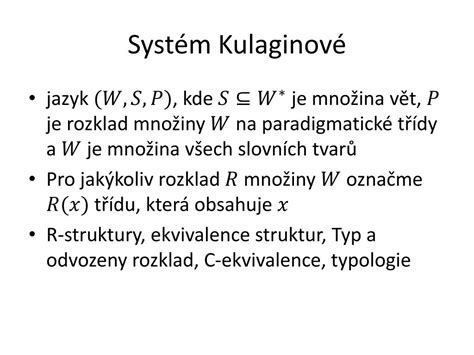 PPT Vybran é kapitoly z matematiky pro lingvisty PowerPoint