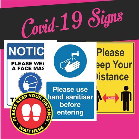 Covid-19 Safety Signs | Yaw Seychelles