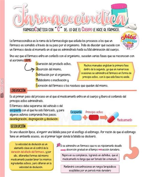 Farmacocinética RESUMEN COMPLETO farmacología Angie Romo med uDocz