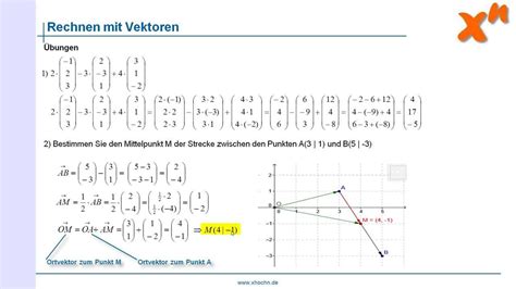 Rechnen Mit Vektoren Youtube