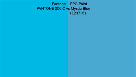 Pantone C Vs Ppg Paint Mystic Blue Side By Side Comparison