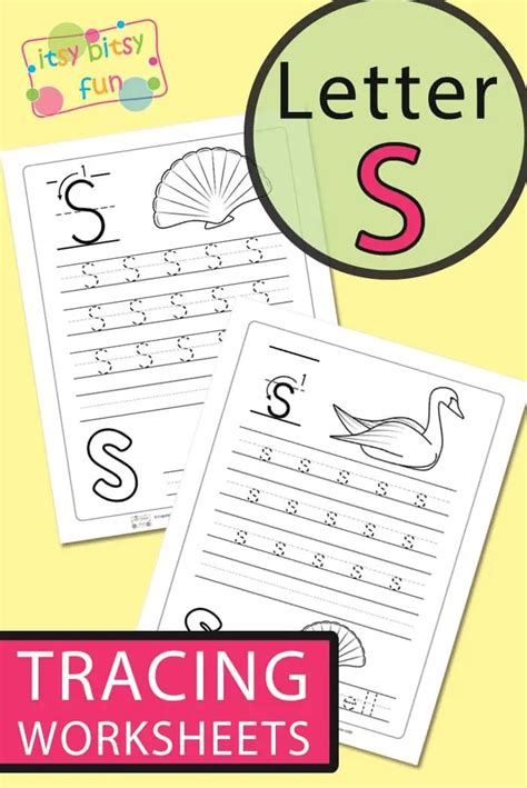 Tracing Letter S Worksheets