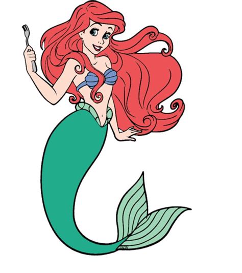 Ariel the Little Mermaid with her dinglehopper (fork)) Frozen Queen, Disney Princess Frozen ...