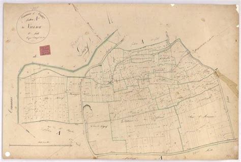 Cadastre Napol Onien Gagny Section A Dite Du Village E Feuille