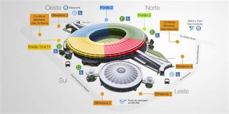 Estadio Maracana Mapa Mapa Do Estadio Maracana Br Sil