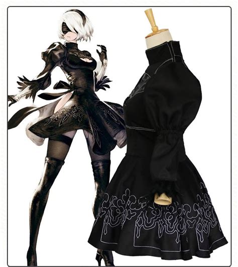 Nier Automata Cosplay Costume Yorha 2B Sexy Outfit Games Suit Etsy