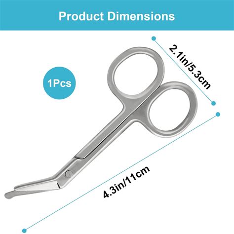 Ostomy Scissors Curved Blunt Tips Small Scissors For Colostomy Bag An