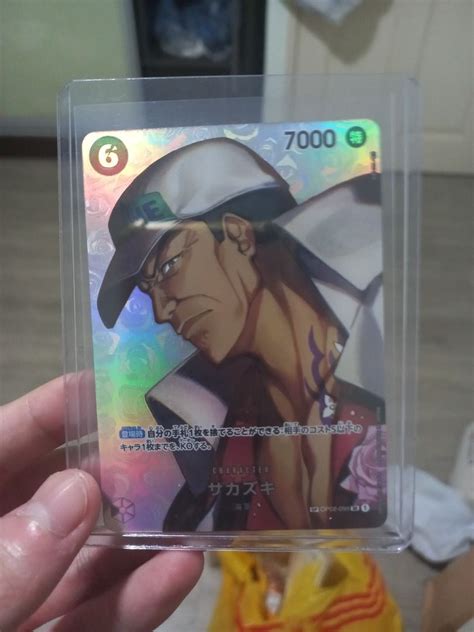 Sakazuki Sp Op One Piece Tcg Card Parallel Aa Hobbies Toys Toys