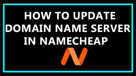 How To Update Domain Name Server DNS In Namecheap YouTube