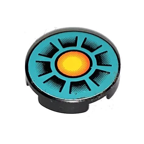 Lego Tile X Round With Power And Exhaust Vents Sticker With X