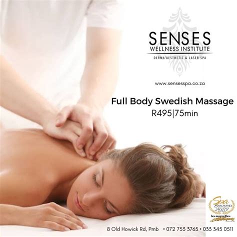 Full Body Swedish Massage Senses Wellness Institute