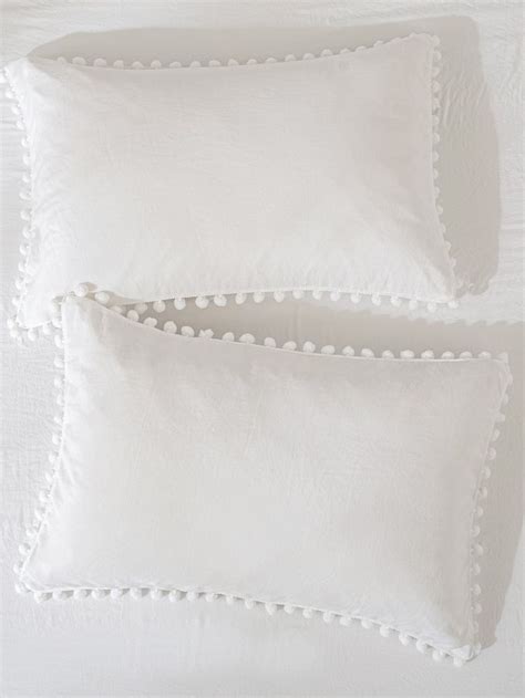 1 Paar Kissenbezug mit Pompon ohne Füllstoff Pillowcase Cojines