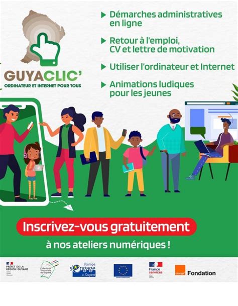 Les Ateliers Num Riques De Guyaclic Yana J Gratuit Et Pr S De Chez Toi