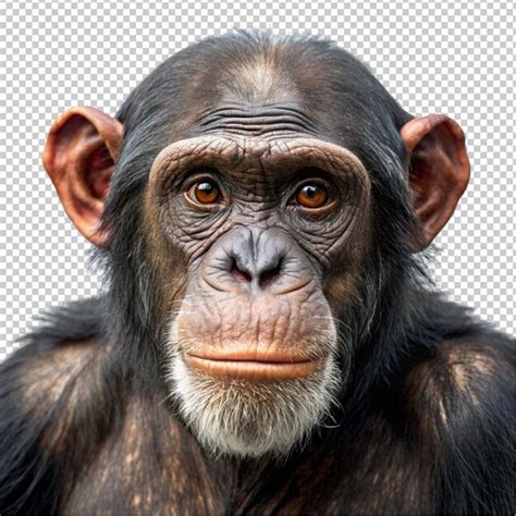 Premium Psd Chimpanzee Isolated On Transparent Background