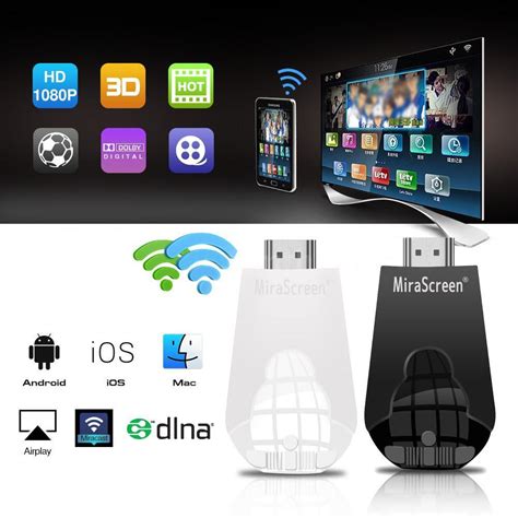 Mirascreen K4 Wireless Wifi Display Tv Stick Dongle Receiver Hd 1080p Dlna Buy At A Low Prices