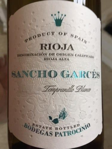 Bodegas Zinio Sancho Garc S Tempranillo Blanco Vivino Us