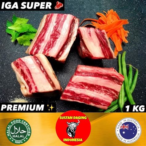 Jual Iga Bakar Sapi Super Shortribs 1 Kg Import Dari Australia Iga