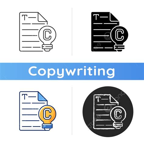 Copywriting Vector Design Images Original Content Icon Flat