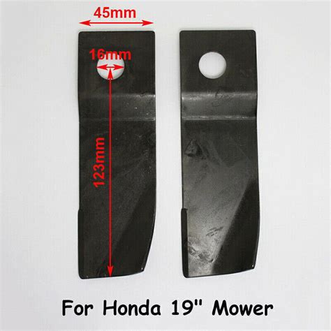 19 Inch Lawn Mower Blades And Bolts Kit For Honda Hru196 Hru197 Hru19d