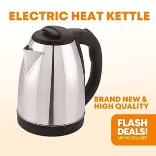 Original Scarlett Stainless Steel Electric Heat Kettle Liters Easy