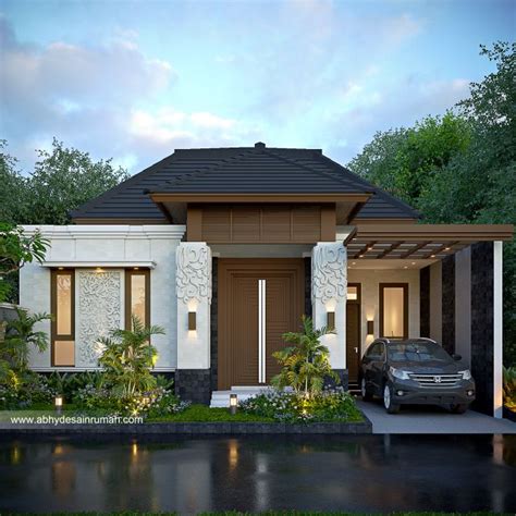 Desain Rumah Bali Modern Lantai Lebar Meter Ibu Putri Di Jakarta