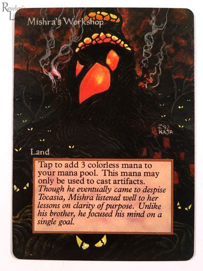 Mishras Workshop Mtg Alter Altered Art Classic Card Cards