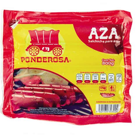 Salchicha Aza Ponderosa 800 Grs Cjm