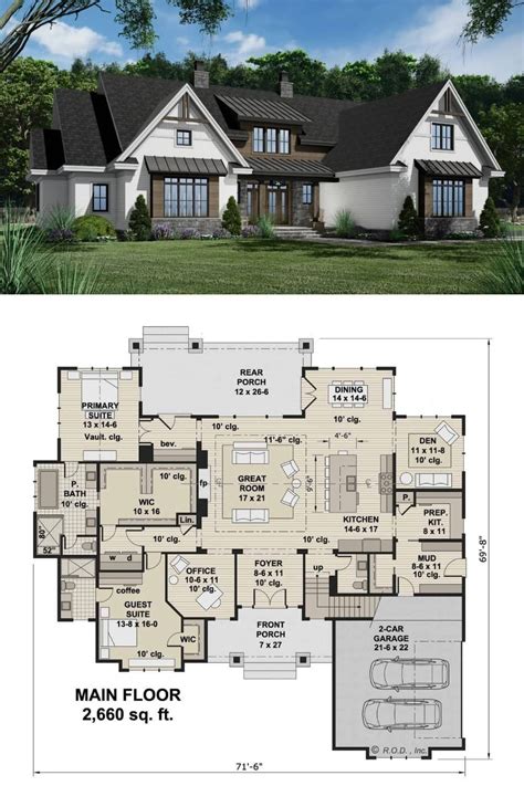 4 Bedroom Modern Two Story Meadow Ridge Farmhouse With Loft And Bonus Room Floor Plan Artofit