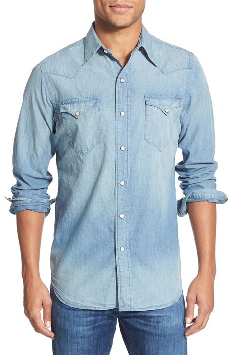 Polo Ralph Lauren Regular Fit Chambray Western Shirt Nordstrom