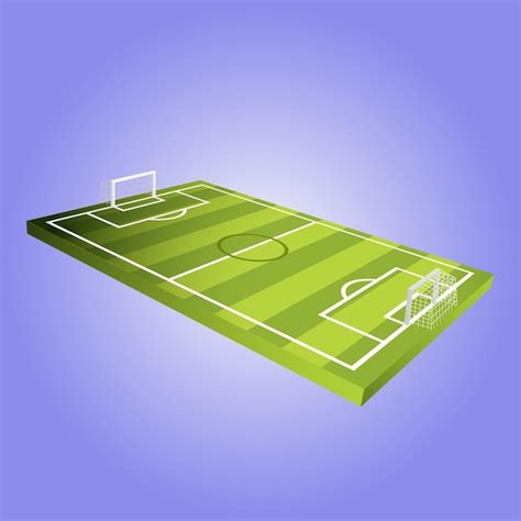 Campo De Futebol Vetor Premium