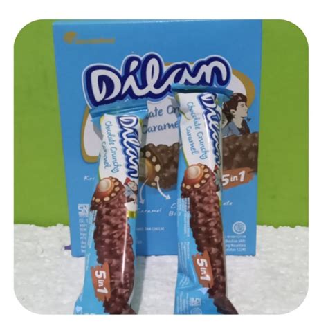 Jual Dilan Chocolate Crunchy Caramel Box 12 Pcs X 24 G Shopee