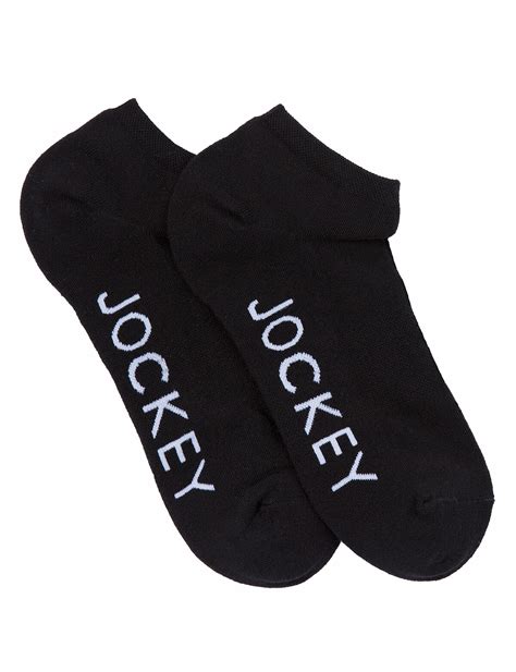 Jockey Woman Performance No Show Sock 2 Pack Black Socks