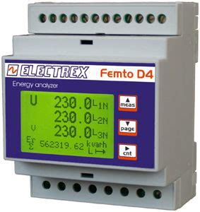 Three Phase Electric Energy Meter Pfa H Electrex Din Rail