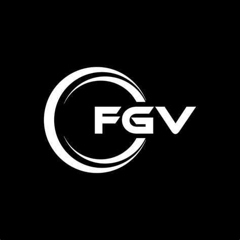 Fgv Letra Logo Diseño En Ilustración Vector Logo Caligrafía Diseños