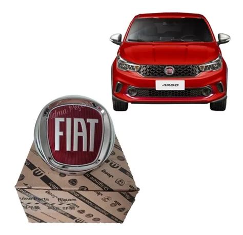 Emblema Grade Dianteira Fiat Argo 2018 2019 2020 Original