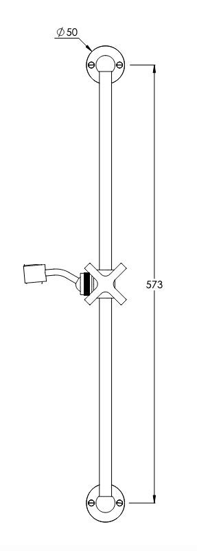 LB1930 Mackintosh Sliding Rail For Hand Shower MH 1726