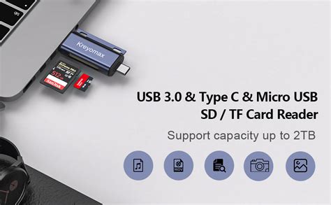 Amazon SD Card Reader 3 In 1 USB C Memory Card Reader USB 3 0