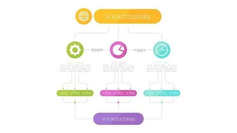 flow chart  clock time  zones powerpoint template