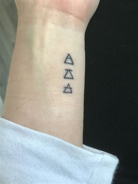 Explore Challenge Transcend Triangle Glyphs Small Wrist Tattoo With Meaning Small Tattoos