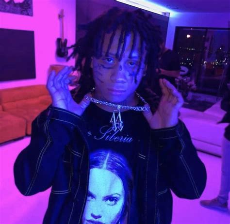 Trippie In 2020 Trippie Redd Purple Aesthetic Purple Walls