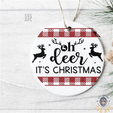 Oh Deer It S Christmas Svg Png Deer Svg Oh Deer Its Christmas