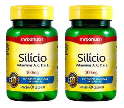 Kit De Vitaminas De Silicio A C D E Mg C Psulas Maxinutri